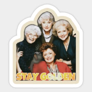 stay golden Sticker